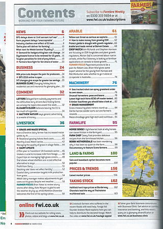 Farmers Weekly contents page 1