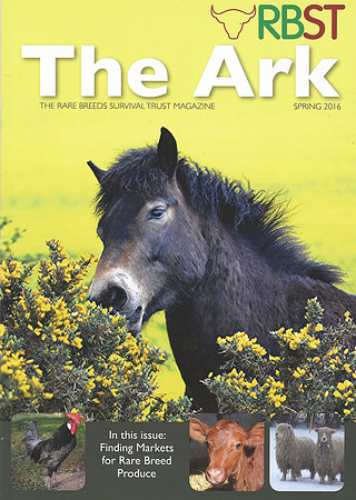 The Ark: The Rare Breeds Survival Trust Magazine, Spring 2016 Cover.