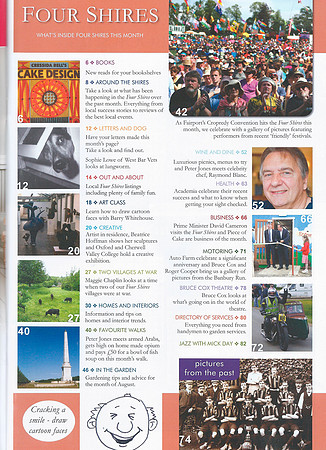 Four Shires 2013 Contents Page